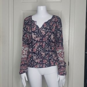 Lucky Brand Floral Top Size Small NWT